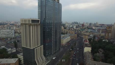 Aerial-view-of-the-city-property.-Aerial-view-of-Kiev,-Ukraine.