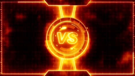 Futuristic-sports-game-loop-animation.-Versus-fight-background.-Radar-neon-digital-display.-VS.-Game-control-interface-element.-Battle-fight-sports-competition.