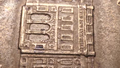 Close-up-of-very-old-coins