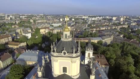 Flying-over-Cathedral-of-St.-Jura-(St.-George's)