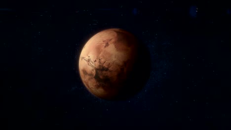 Mars-nähert-sich