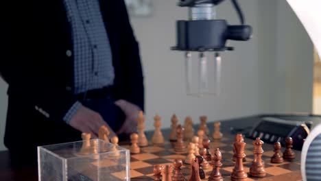 Chess-game-between-a-human-and-a-artificial-intelligence.