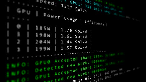 Kryptowährung-Mining-Software-Code-läuft-auf-pc-Bildschirm-Kryptografie-Konzept