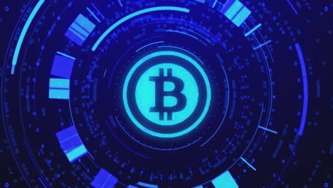 Bitcoin-Hintergrundkonzept-Schleife