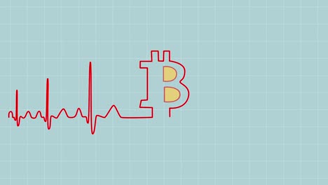 animación-2D-de-Bitcoin-corazón-pulso-medicina-de-cardiograma.-Cryptocurrency-línea-de-cardio-de-intercambio.