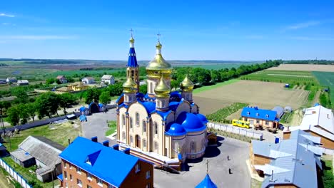 Orthodox-monastery-view-from-the-air-Ukraine