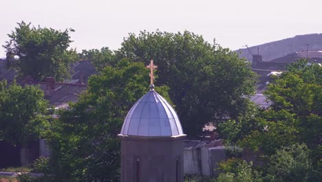 Schöne-alte-mittelalterliche-iberischen-Kirche-Nahaufnahmen