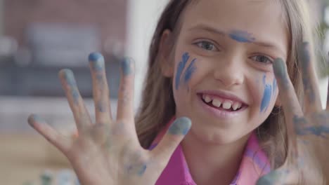 Close-up-portrait-of-real-fun-little-girl.