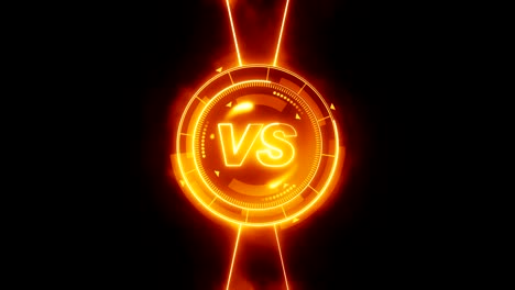 Futuristic-sports-game-loop-animation.-Versus-fight-background.-Radar-neon-digital-display.-VS.-Game-control-interface-element.-Battle-fight-sports-competition.