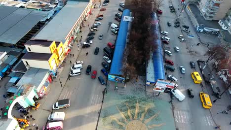 Panoramic-Aerial-drone-view-of-city