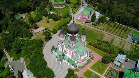 aerial-view-of-Panteleimon's-convent-in-Feofania