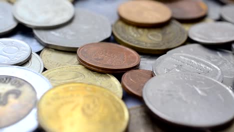 Coins-of-the-different-countries-of-the-world.