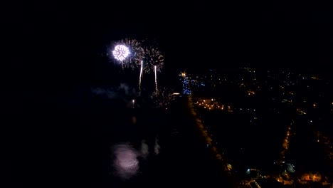 Aerial:-Fireworks-at-night