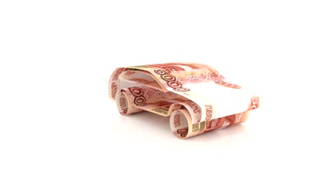 the-car-is-created-from-money,-the-concept-of-financing-the-auto-industry,-lending-to-buying-cars,-cash-costs-for-the-car,-Russian-rubles