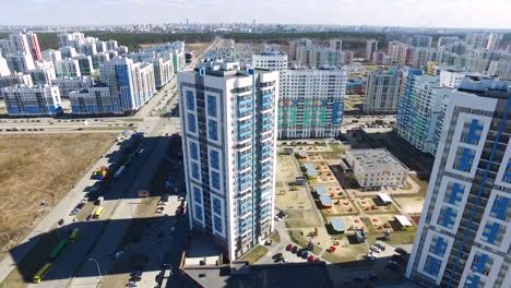 Aerial-view-on-apartment-building.-Footage.-Aerial-view-of-a-apartment-captured-by-drone