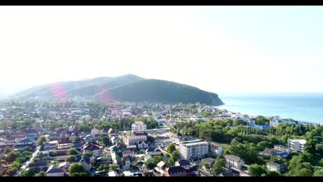 Tourist-village-on-the-beach.-The-city-in-the-bay-on-the-coast.