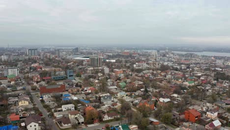 Cityscape-and-skyline-aerial-view.-4k-footage-from-drone.