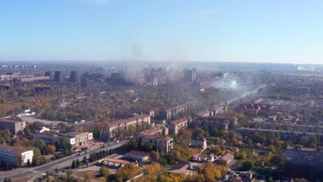 Smog-über-der-Stadt.-Umweltverschmutzung