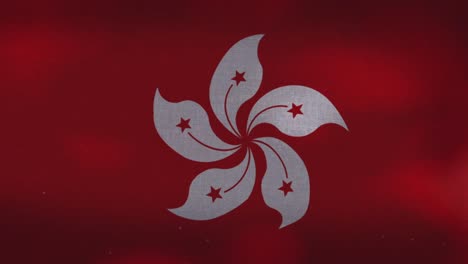 Hong-Kong-Nationalflagge---winken