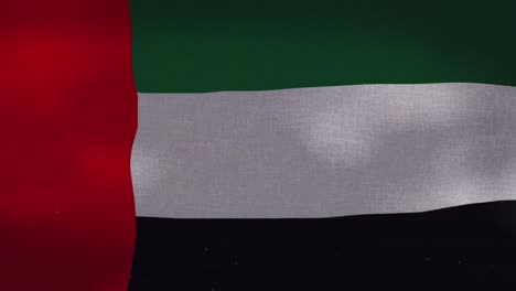 Emiratos-Árabes-Unidos-bandera-nacional-agitando