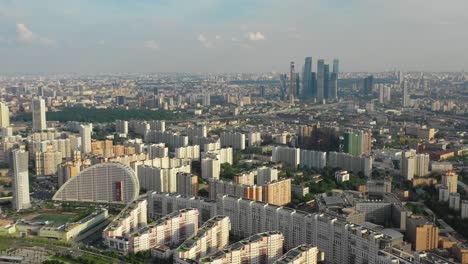 Aerial-view-of-the-Horoshevsky-district-and-modern-buildings