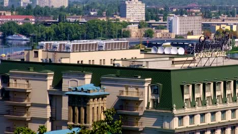 Panoramic-video-clip-views-of-the-embankment-of-the-Dnieper