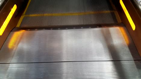 Moving-escalator-steps.-Escalator-in-work.