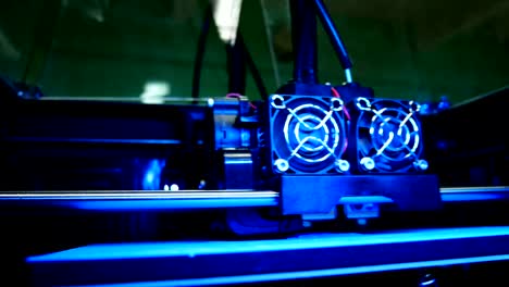 3D-printer-for-printer-model.-Working-in-the-lab,-3D-printing-technology,Quality--UHD-video-footage