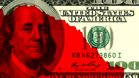 America-economy-downfall-old-100-dollars-as-background.-new-unique-quality-animated-motion