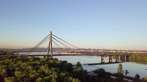 Video-of-bridge-at-sunset-in-Kyiv-Ukraine