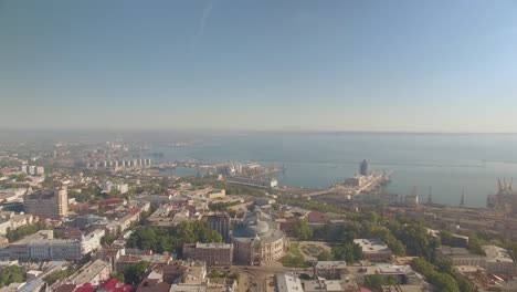 Odessa-city-center-view-with-marine-port-and-Opera-and-Ballet-Theater-building