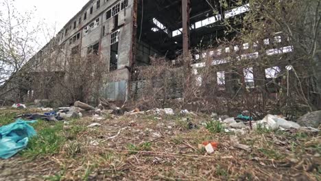 Exterior-industrial-del-antiguo-edificio-de-la-fábrica