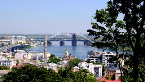 Panorama-Videobild-Stadtbild-Top-Ansicht