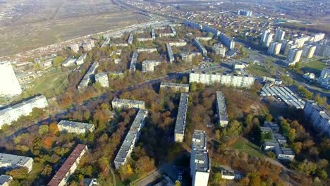 Aerial-panoramic-view-of-residential-area-Saltivka-in-Kharkiv