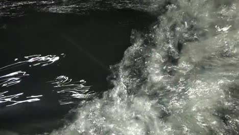 flowing-river-with-strong-current.-A-night-view-from-kerela,-India