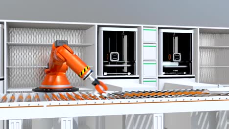 3D-printers-and-robotic-arms-working-in-line