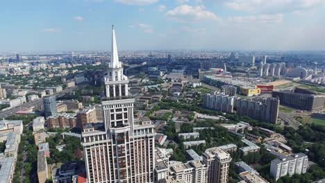 Aerial-Moscow-District-Buildings-and-houses-Cityscape