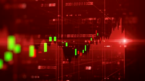 4-k-Schleife-finanzielle-Diagramm-Hintergrund-Material