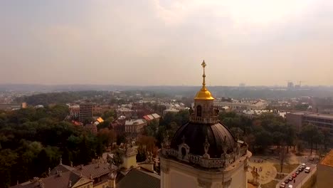 Vista-aérea-de-Ucrania-de-Lviv-de-la-Catedral-de-St.-George