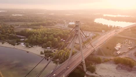 Video-of-bridge-at-sunset-in-Kyiv-Ukraine