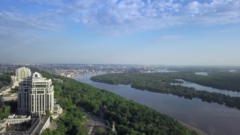 Aerial-top-view-of-Kyiv-and-Dnieper-river