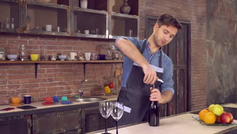 Adult-male-with-friendly-smile-preparing-aperitif