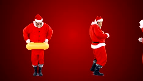 Santa-claus-dancing-and-performing-various-activity