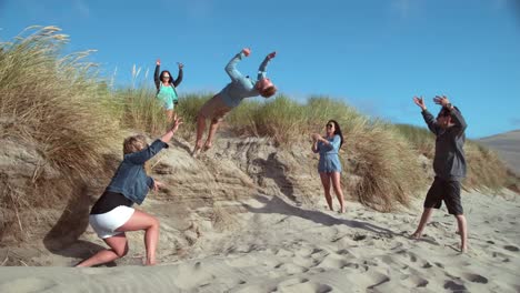 Super-slo-mo-backflip-at-beach