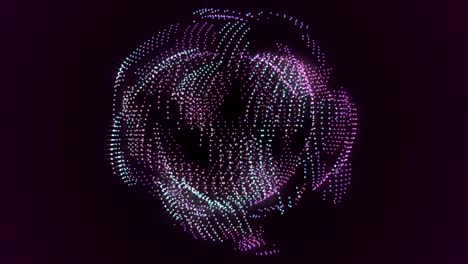 Abstract-science-fiction-technical-orb-motion-background-loop-purple