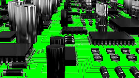 Nahaufnahme-der-elektronischen-Rennstrecke-Brett