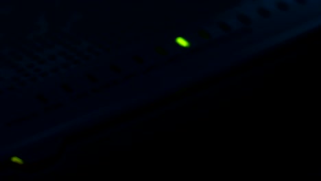 Modem-Router-Geräte-Internet-Verbindung-vom-Server,-rotes-Licht-Blink-Warnung-Wireless-lan-Fehler-verloren