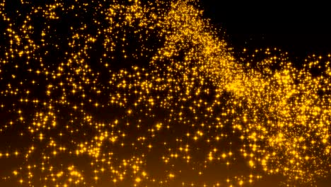 Luxurious-gold-sparkling-particles-wave-background