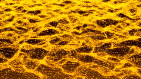 Fondo-de-la-onda-de-partículas-brillantes-oro-lujo
