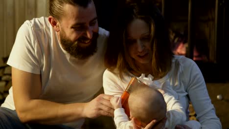 Young-parents-with-their-newborn-baby